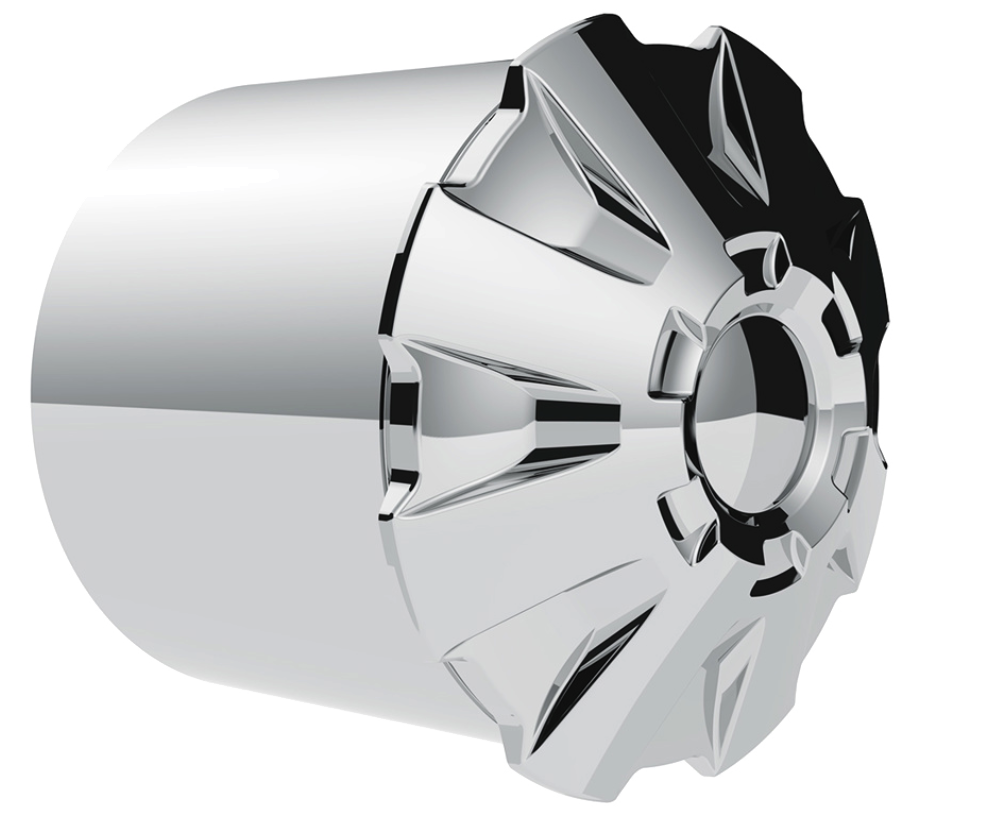 Rear Axle Wheel Cover "Rubicon" With 10 Thread-On Nut Covers, High Quality Chrome Plated ABS Plastic (Copy)