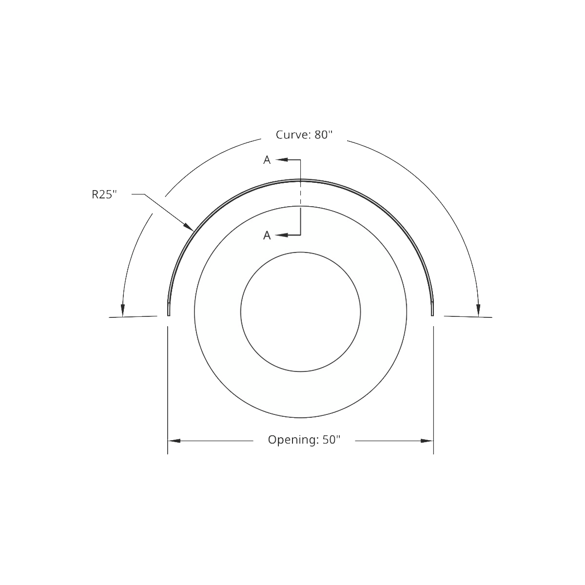 80" Single Axle Fender - 430 Stainless Steel 18 Gauge Ribbed Design (Pair)