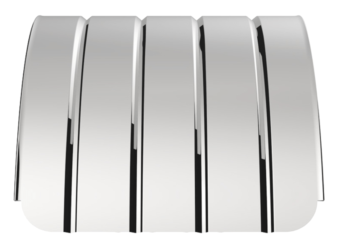 16 and 18 Gauge Full Tandem Fenders Ribbed Flat Polished Stainless Steel - HD Truck Source