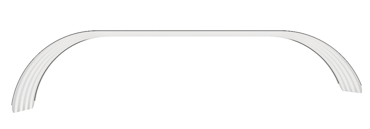 16 and 18 Gauge Full Tandem Fenders Ribbed Flat Polished Stainless Steel - HD Truck Source