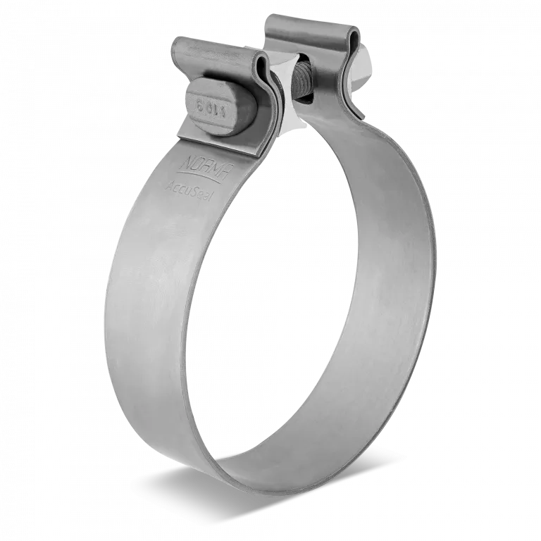 Exhaust Clamp 1-1/4 Inch Wide For Slotted Overlap Style Joint Exhaust Systems (2 Inch - 6 Inch Diameter)