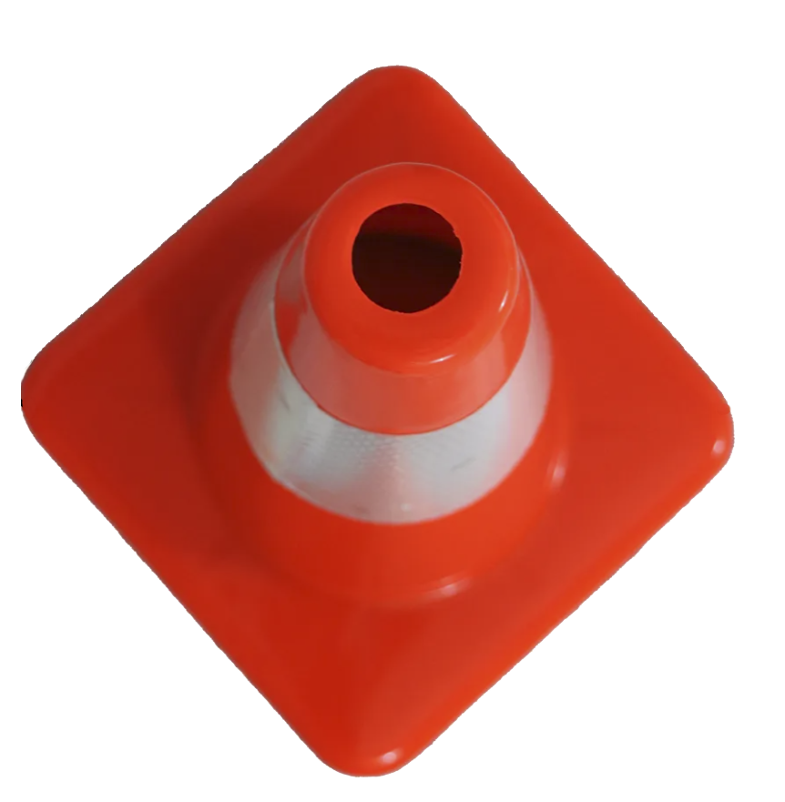 18" Heavy-Duty Safety Cone for Semi-Truck & Fleet Use