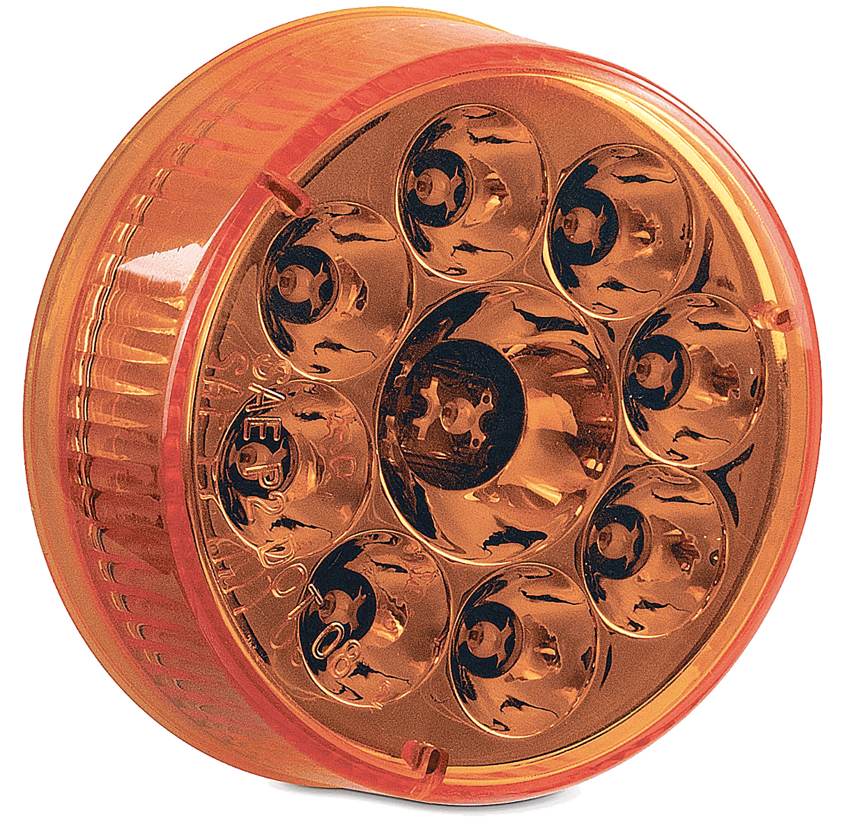 2 Inch Round Diamond Reflector 9 LED Lights - HD Truck Source