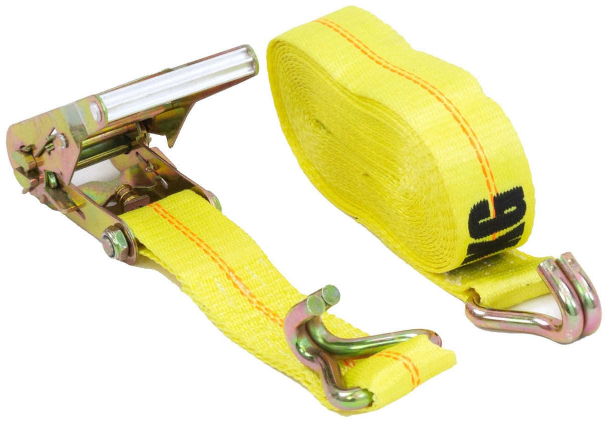 2 Inch x 30 Foot Ratchet Strap w/Wire Hook - HD Truck Source
