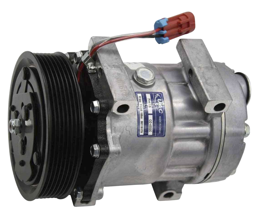 Chevrolet Kodiak | GMC Topkick Compressor | OEM 15153594, 130mm Clutch, 7 Grooves, 12V