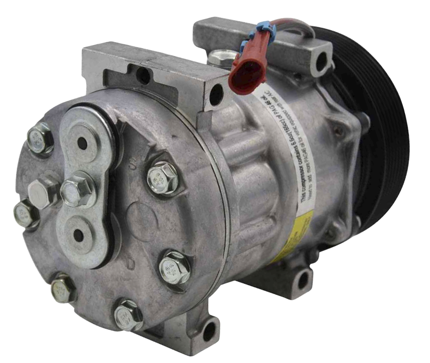 Chevrolet Kodiak | GMC Topkick Compressor | OEM 15153594, 130mm Clutch, 7 Grooves, 12V