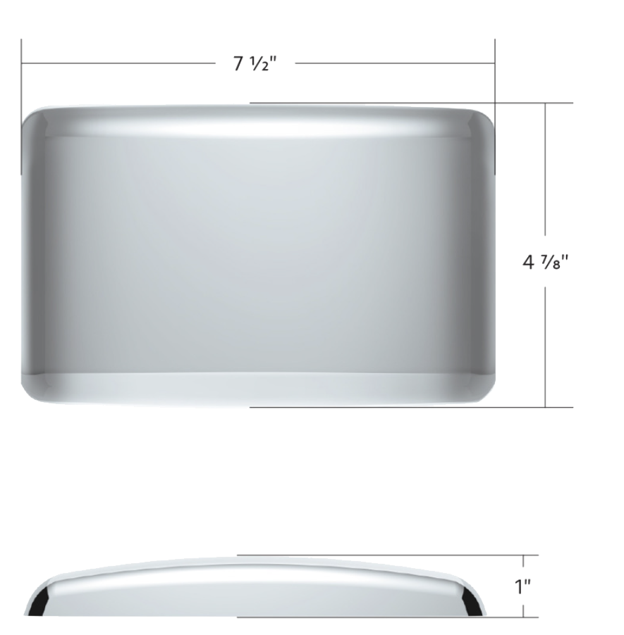 Horn Cover - 4 5/8" X 7 3/8" Stainless Steel