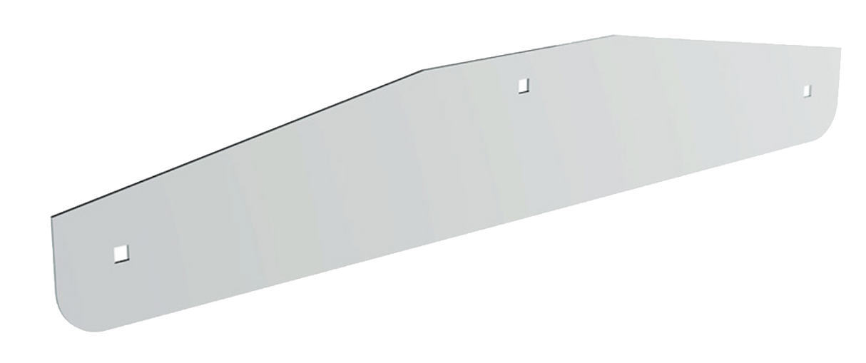 24" x 4" Stainless Steel Bottom Mud Flap Plate - Bolt Thru