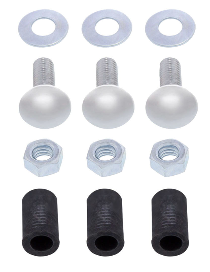 24" x 4" Stainless Steel Bottom Mud Flap Plate - Bolt Thru