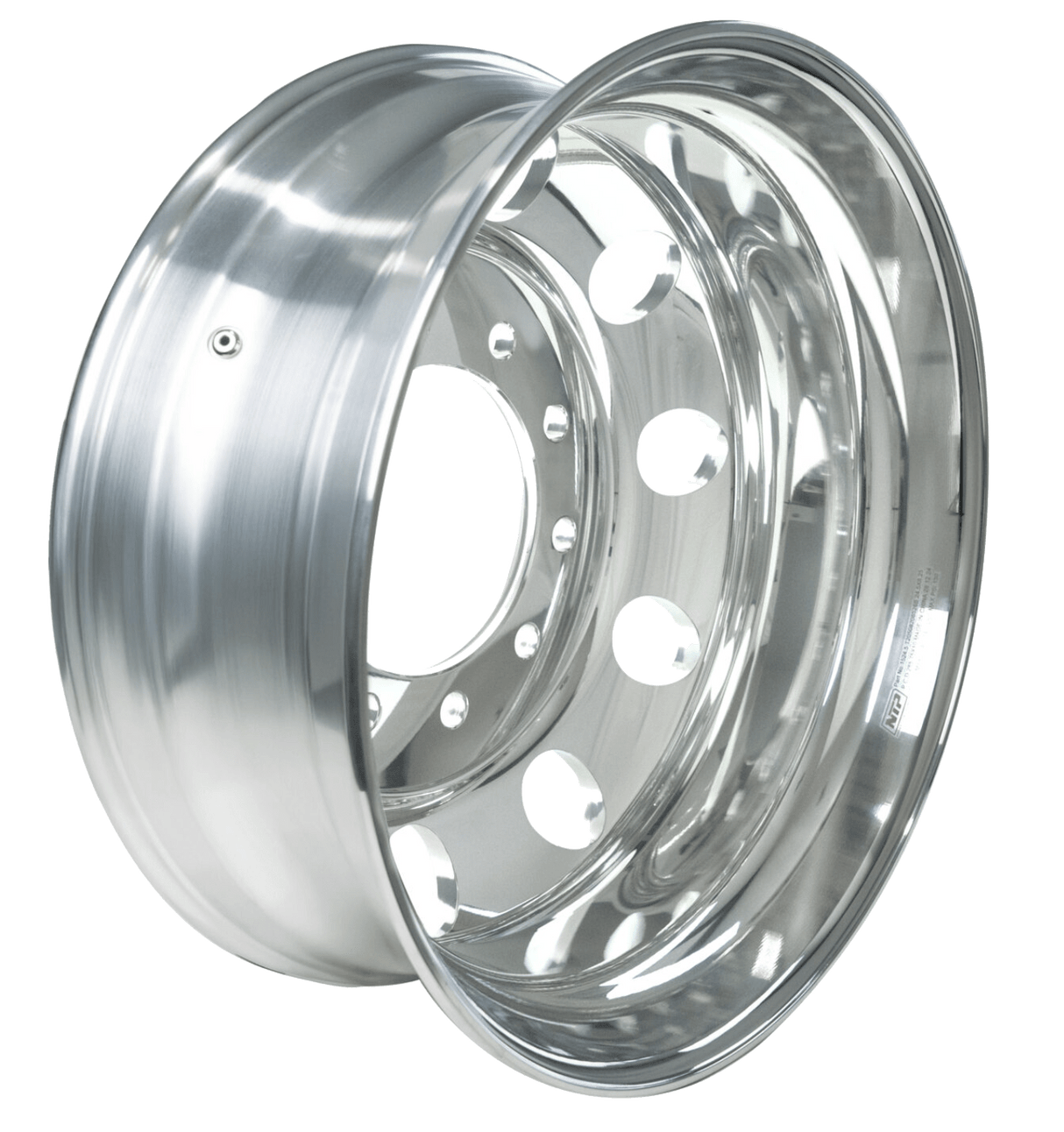 22.5 Inch Hub Pilot Polished Aluminum Wheel Alcoa Style - HD Truck Source