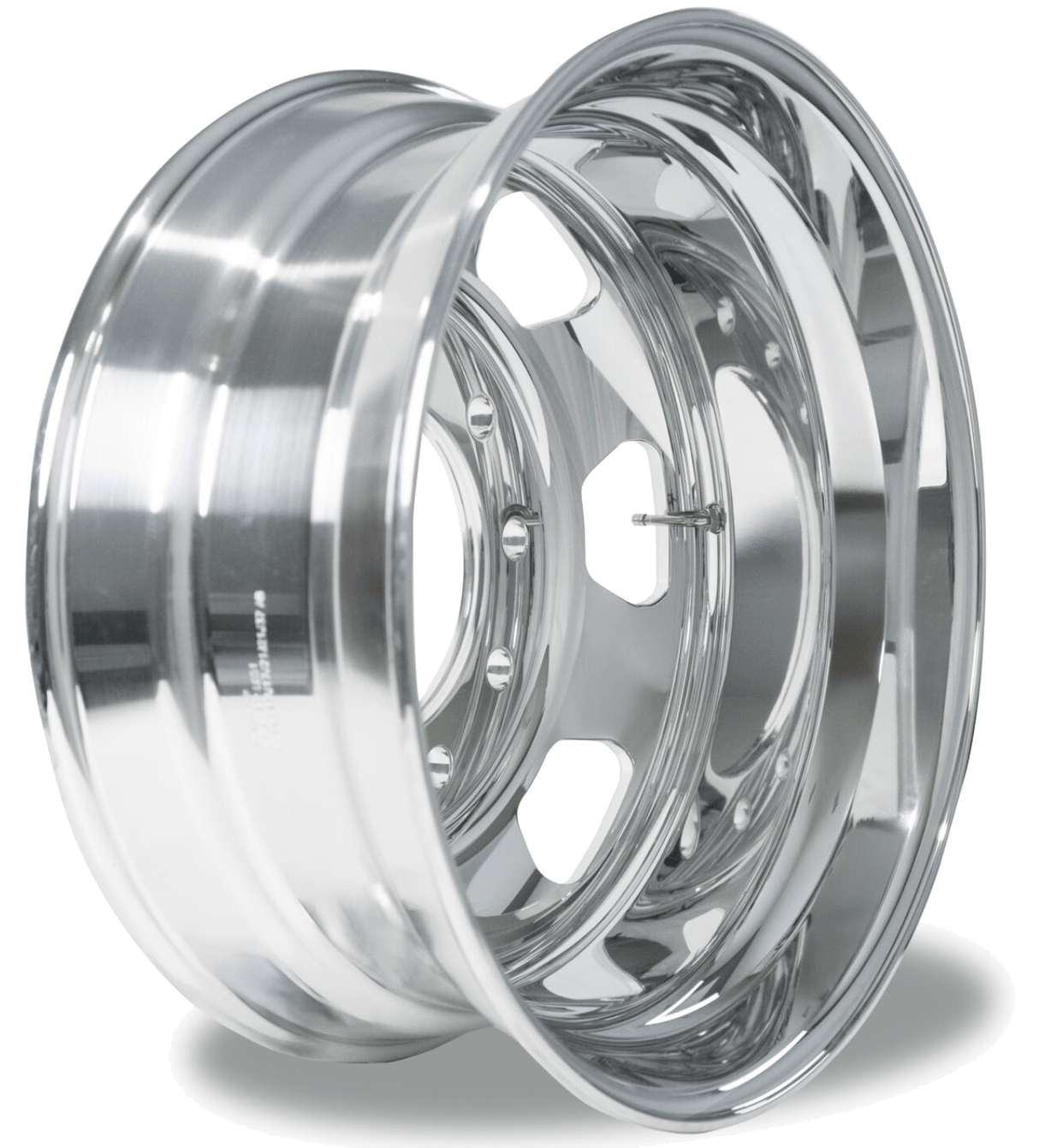 22.5 Inch Hub Pilot Polished Aluminum Wheel Kenworth Style - HD Truck Source