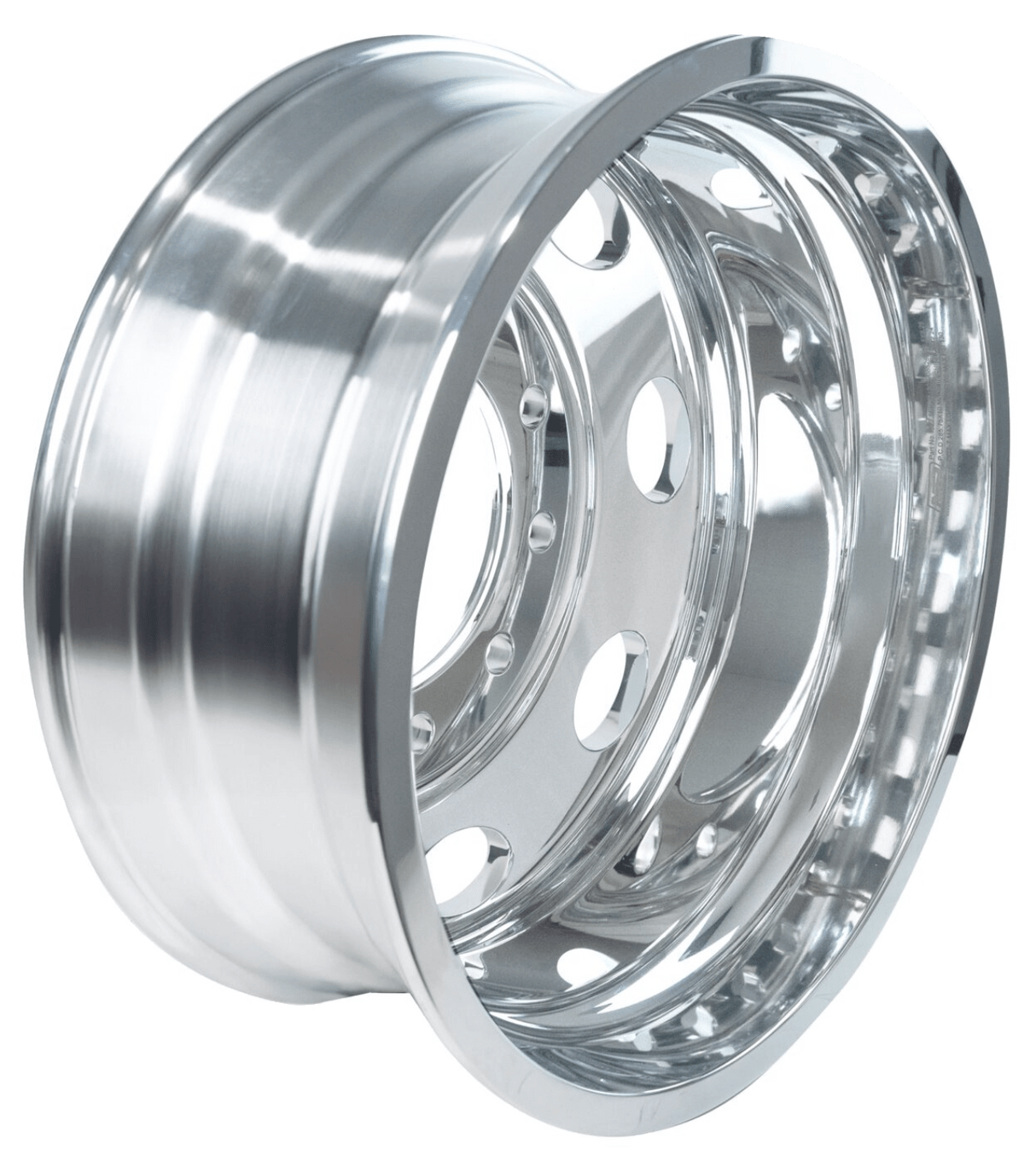 22.5 Inch Hub Pilot Polished Aluminum Wheel Pererbilt Style - HD Truck Source