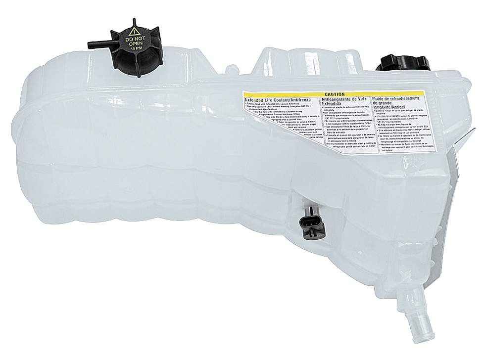 Peterbilt 367, 365, 382 & Kenworth T800, T660 - Pressurized Coolant Reservoir With Coolant Level Sensor