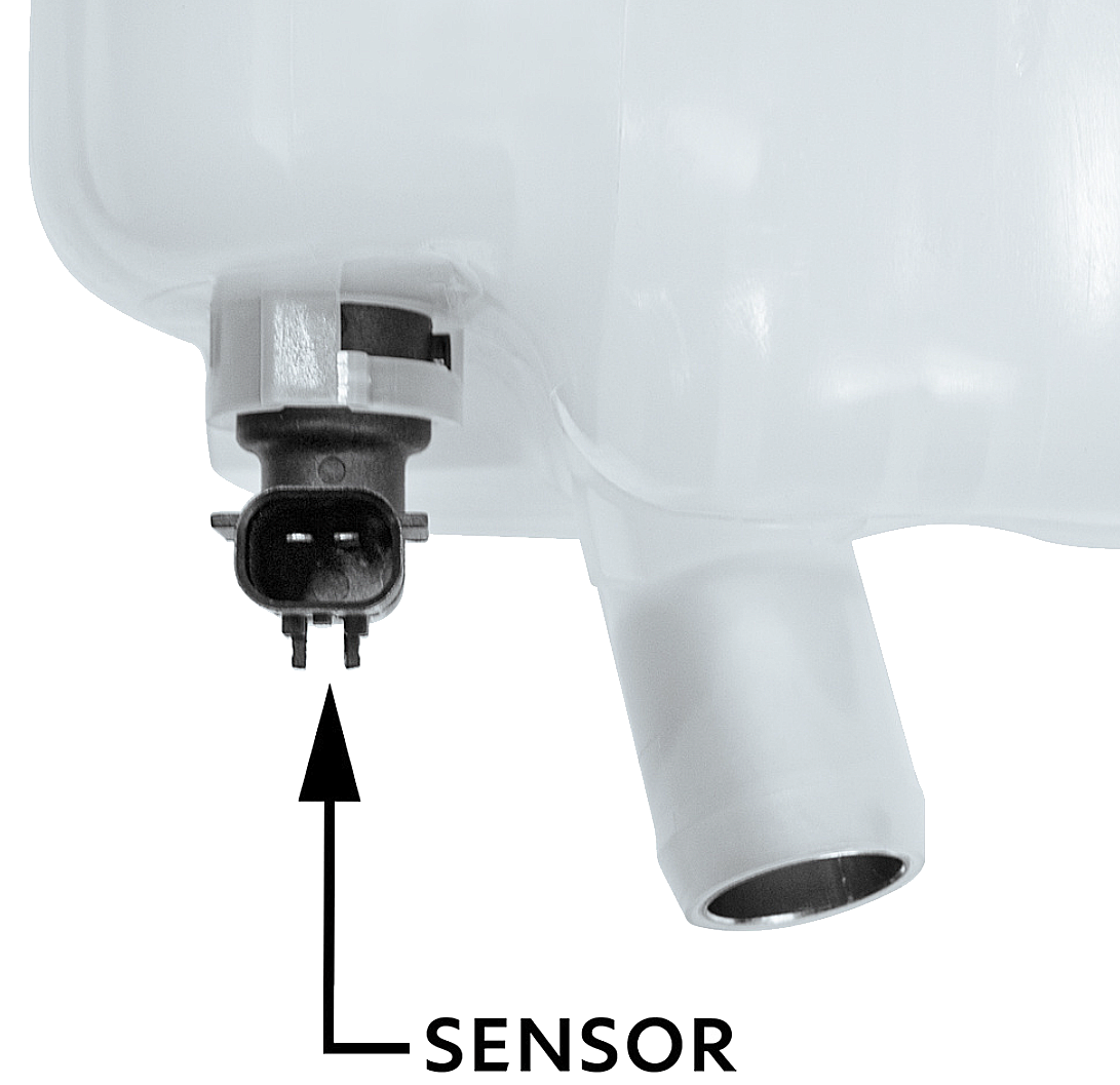 Freightliner Cascadia (2018-2025 ) - Pressurized Coolant Reservoir With Coolant Level Sensor