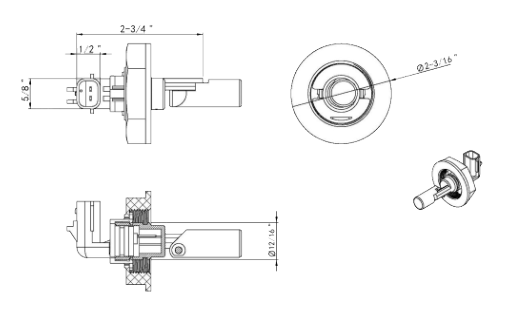 Freightliner Cascadia - Coolant Level Sensor #0662384002