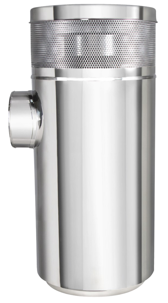 Peterbilt - 15 Inch Stainless Air Cleaner Housing, Vortox Style