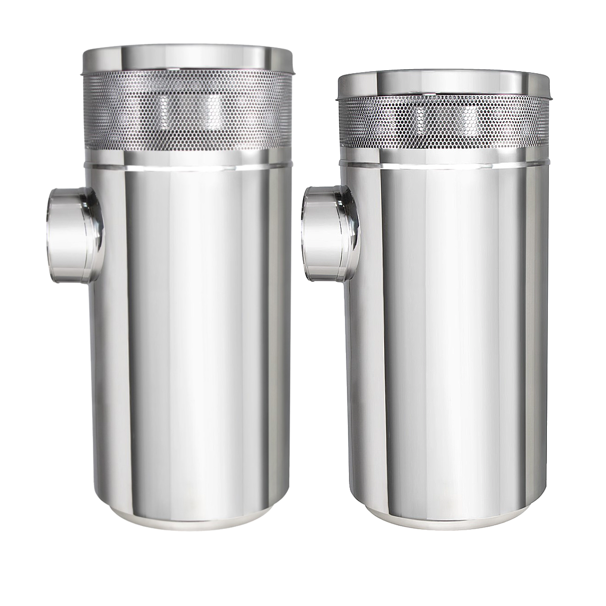 Peterbilt - 15 Inch Stainless Air Cleaner Housing, Vortox Style