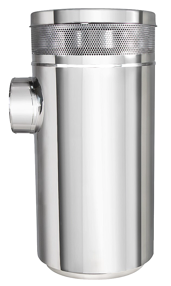 Peterbilt - 15 Inch Stainless Air Cleaner Housing, Vortox Style