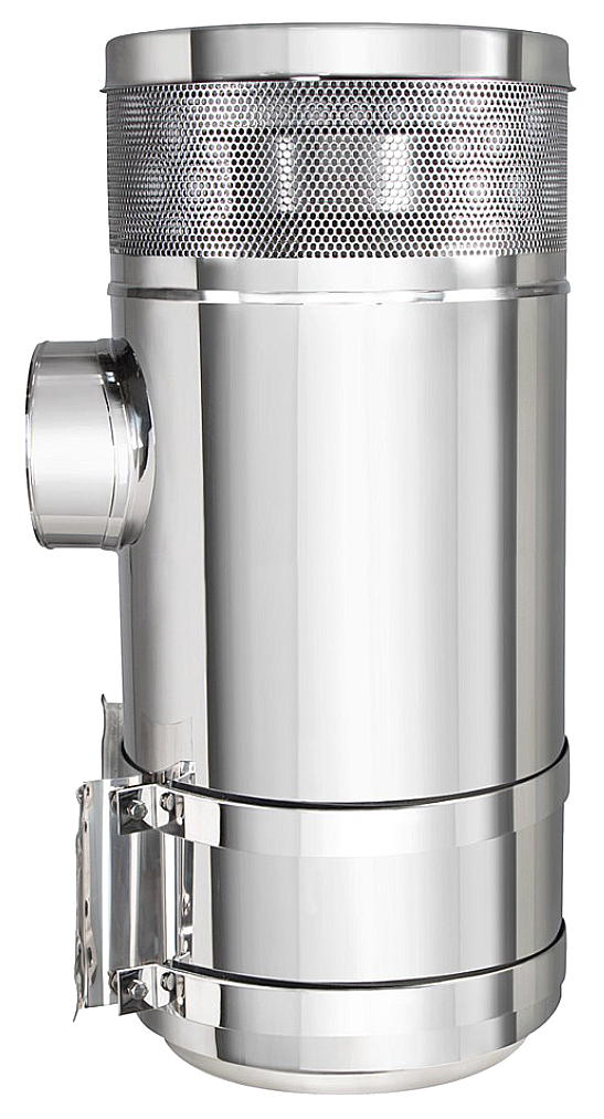 Peterbilt - 15" Stainless Air Cleaner Kit With Brackets, Vortox Style