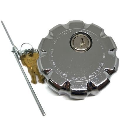 2.88 Inch ID Volvo - Locking Fuel Cap - Low Sulfur Fuel - Chrome - HD Truck Source