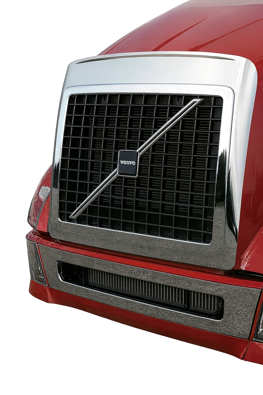 Volvo VN (2003+) - 430 Stainless Steel Bug Shield And Grille Deflector Kit