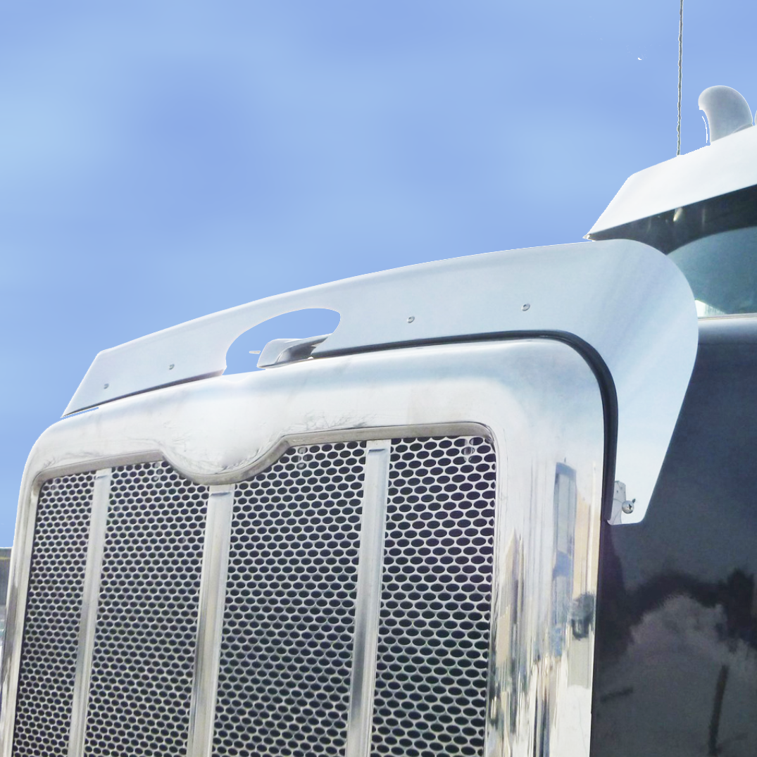 Peterbilt 567 (2014+) - 430 Stainless Steel Bug Shield