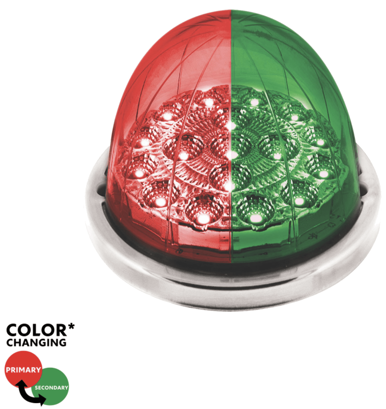 3" Dual Color 17 LED Watermelon Lights - HD Truck Source
