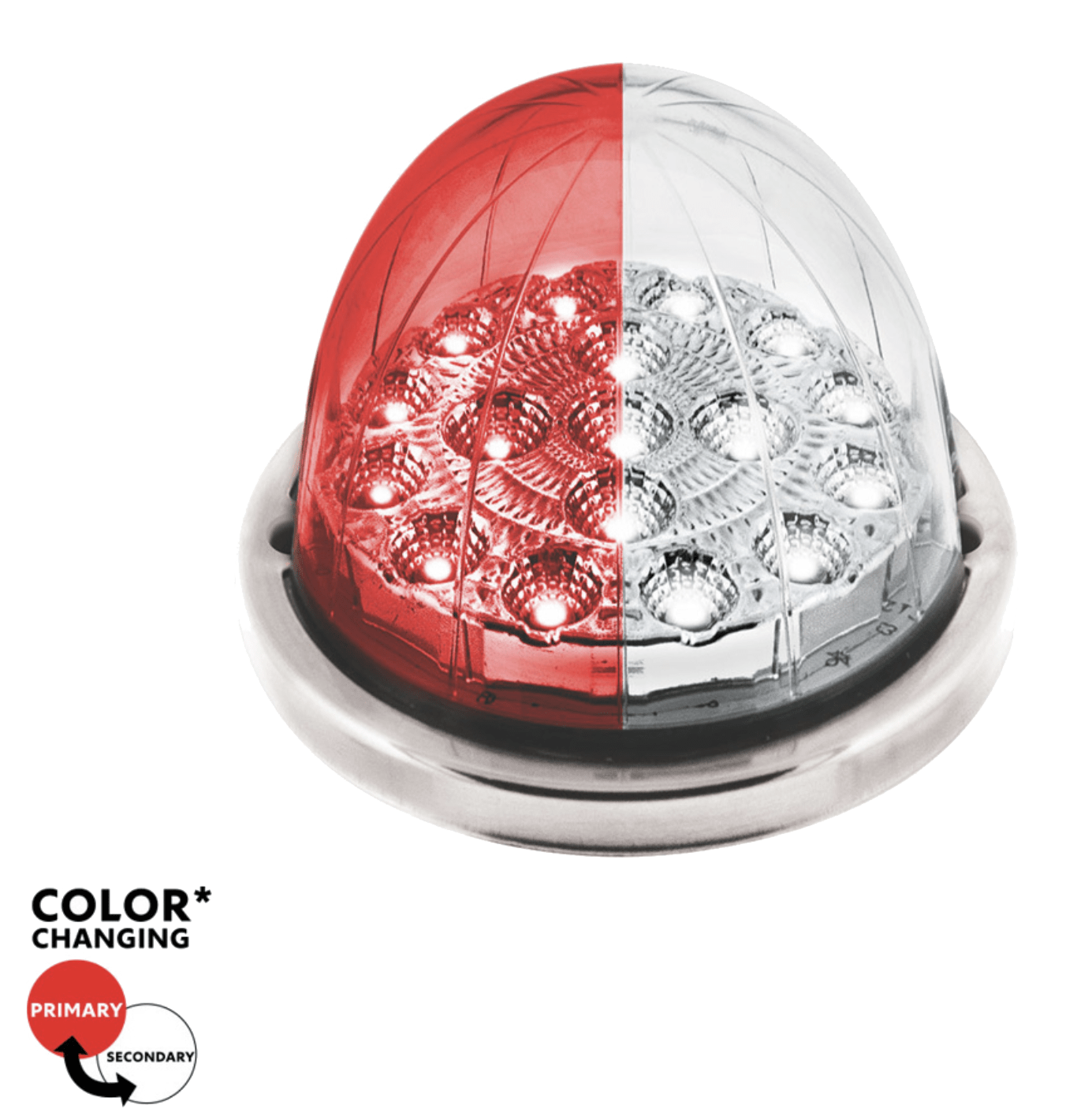 3" Dual Color 17 LED Watermelon Lights - HD Truck Source
