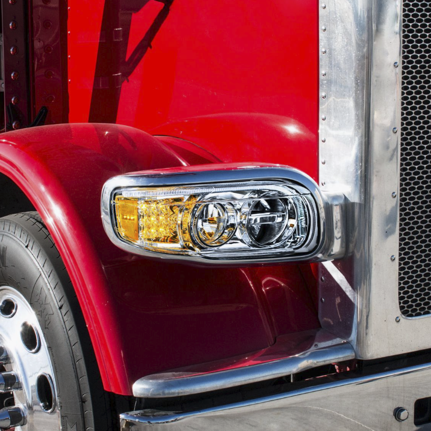 Peterbilt 388/389/567 - High Power LED Headlight With 16 LED Turn & 57 LED Bar