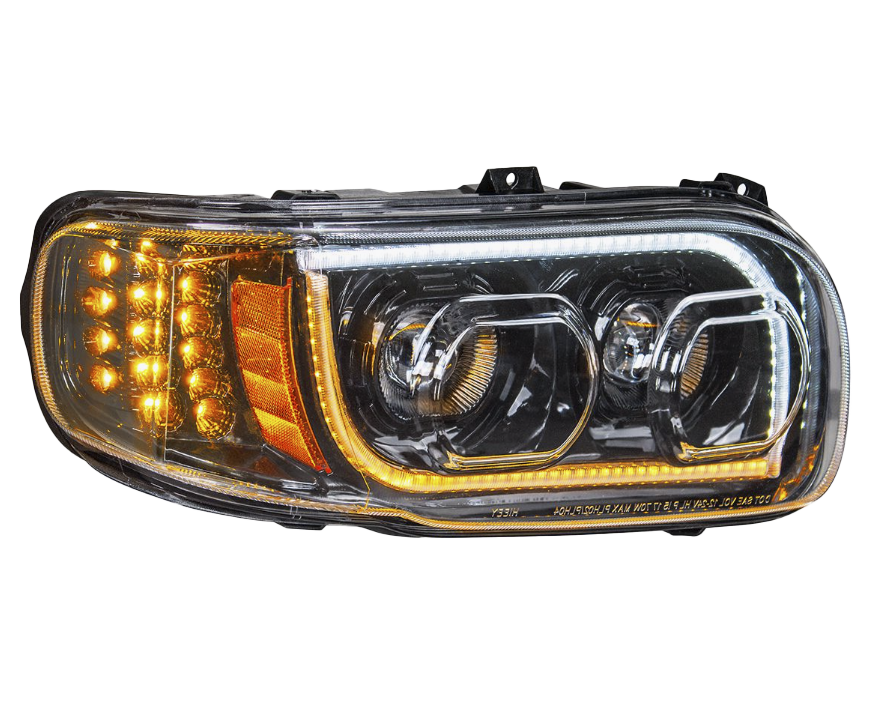 Peterbilt 388/389/567 - High Power LED Headlight With 16 LED Turn & 57 LED Bar