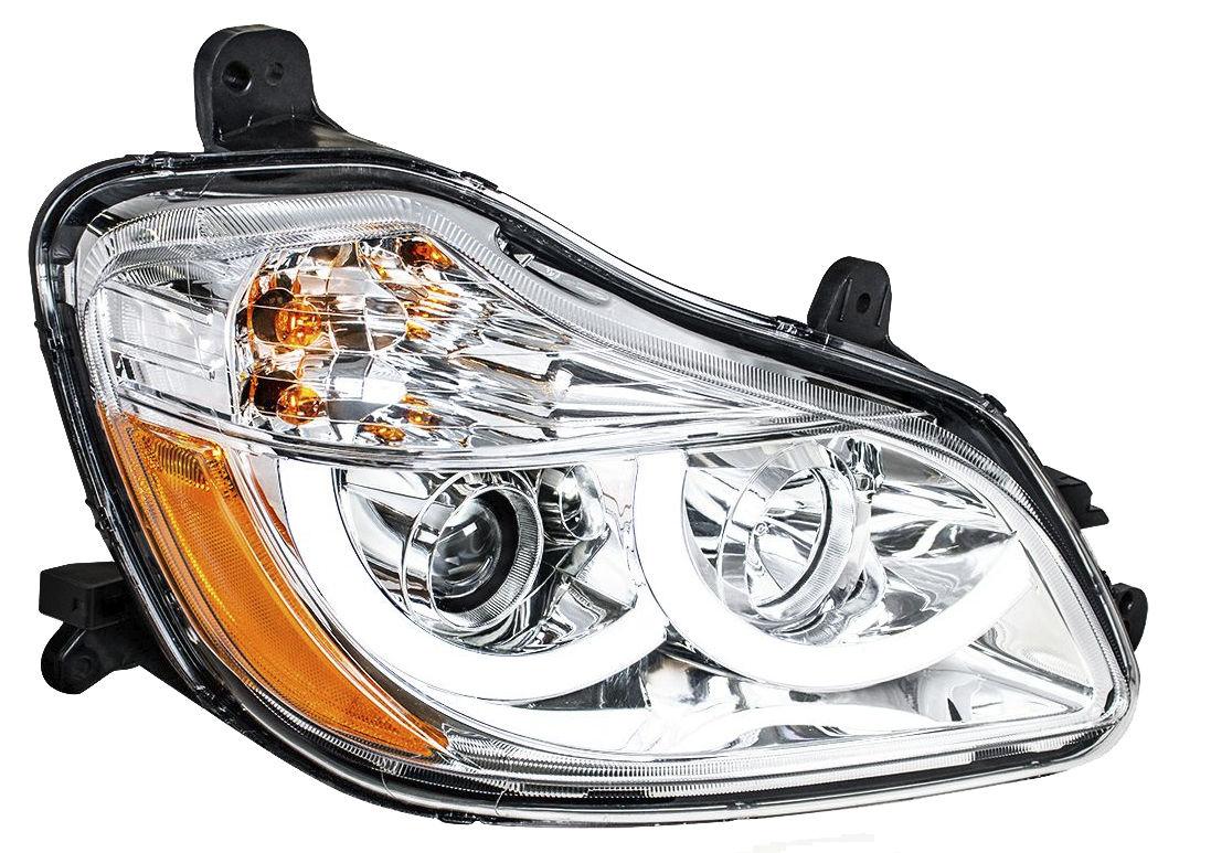 Kenworth T680 (2013-2021 ) - Bright Projector Headlight With White LED Position Light