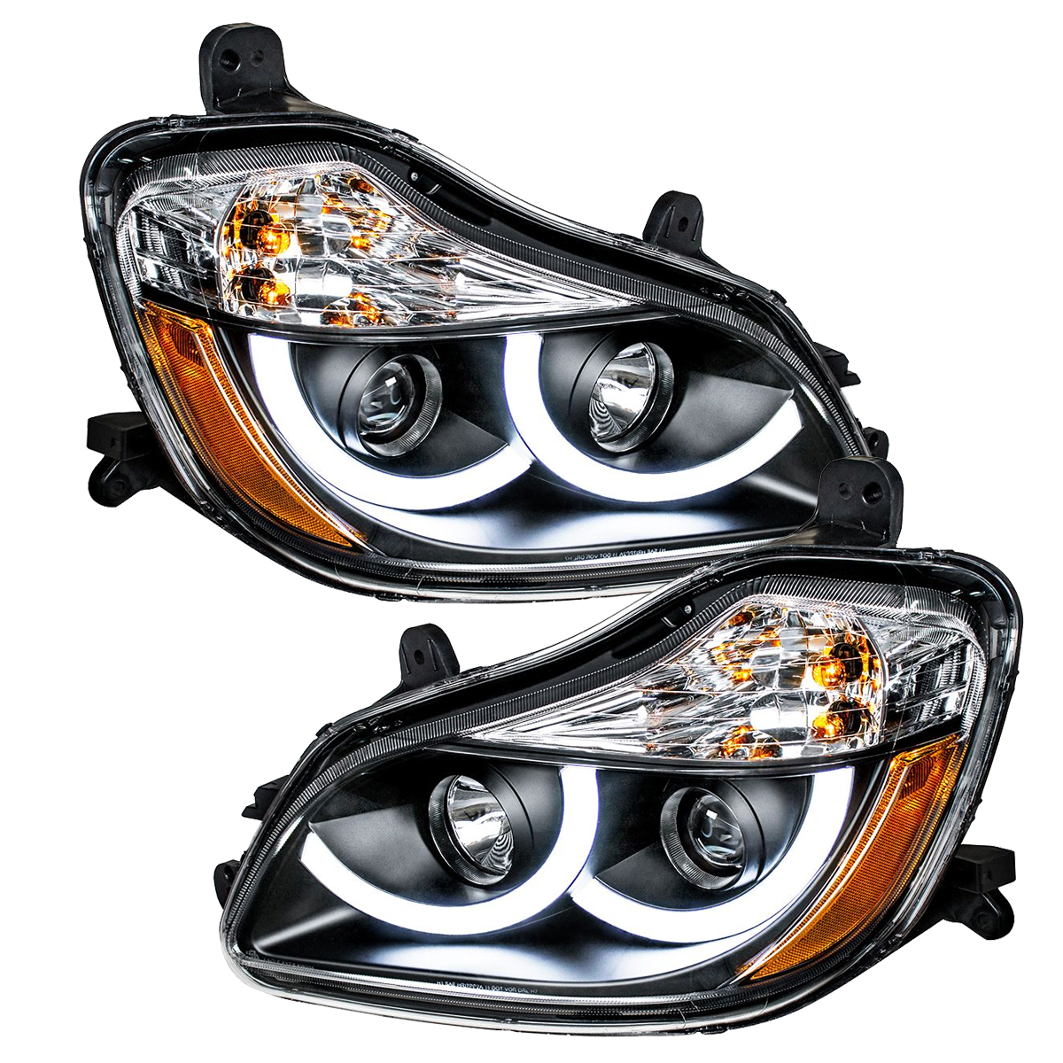 Kenworth T680 (2013-2021 ) - Bright Projector Headlight With White LED Position Light