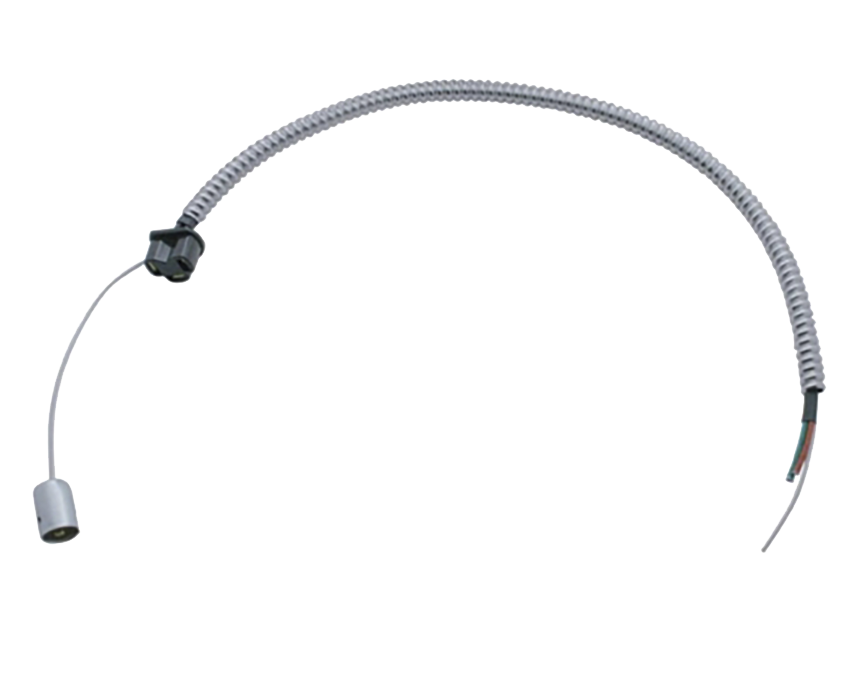 Stainless Steel Guide 682-C Style Headlight Assembly With Crystal Lens & 34 LEDs Position Light - Horizontal Mount