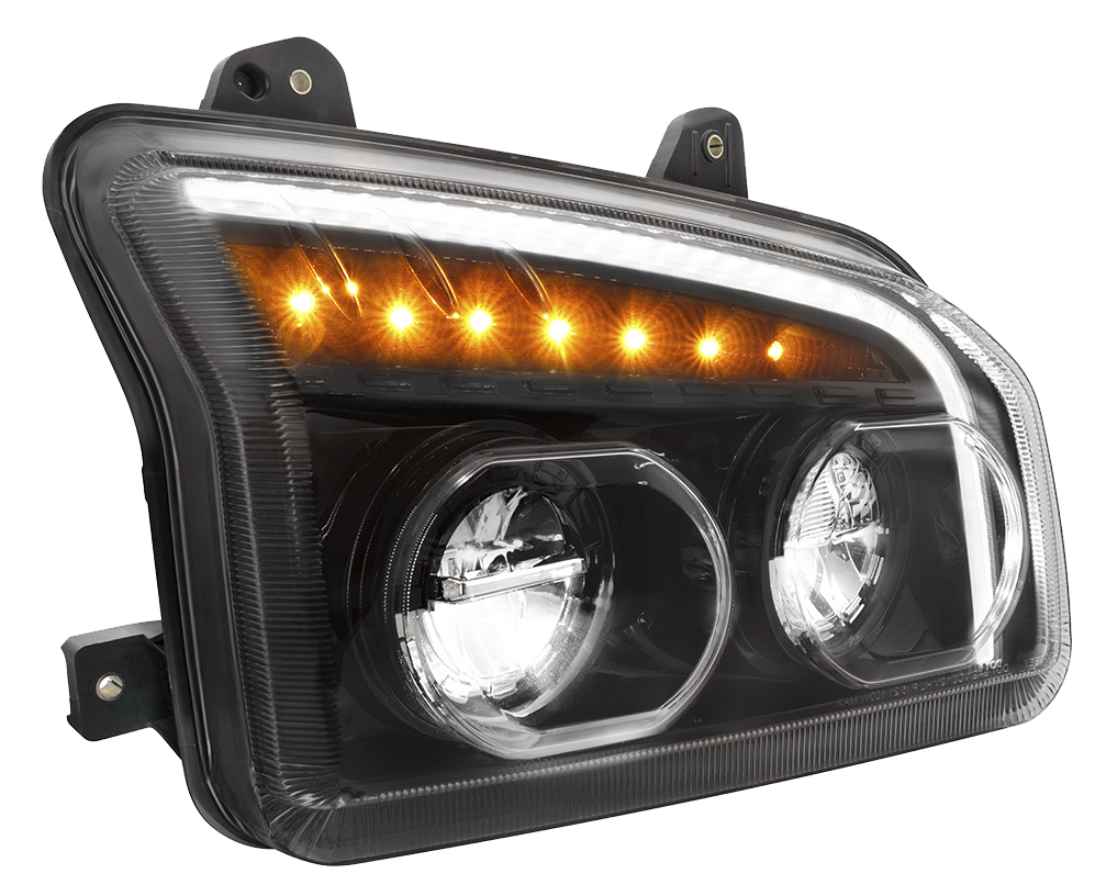 Kenworth T880 (2015-2025) - High Power LED Headlight With LED Turn Signal & Light Bar