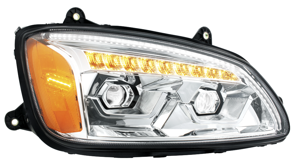 Kenworth T660 (2008-2017) - LED Projection Headlight With Sequential Turn Signal