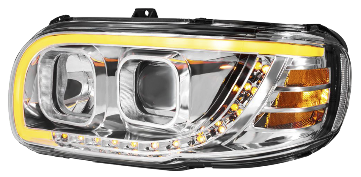Peterbilt 389, 388 and 567 - Projection Headlight With LED Turn Signal & Light Bar