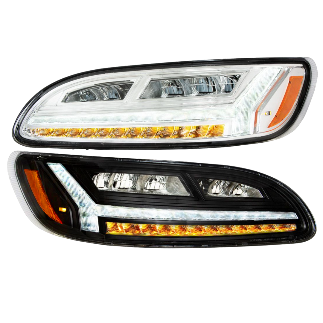 Peterbilt 386 (2006-2016) and 387 (2000-2011) - 6 LED Headlight