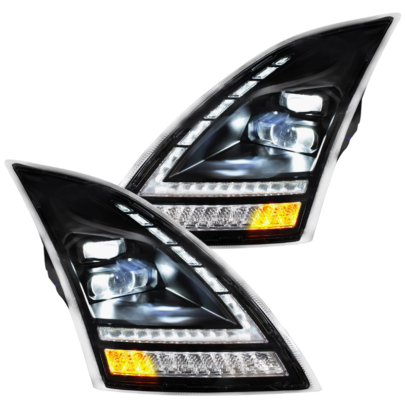 Volvo VNL (2018-2024) - Full LED Headlight With Switchable Sequential Turn Signal