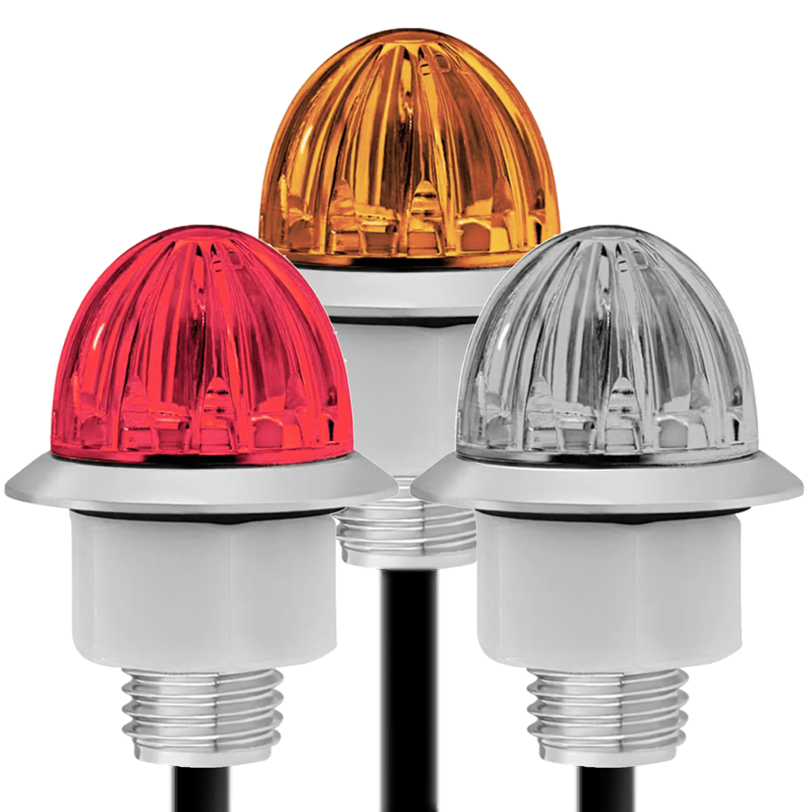 3/4 Inch Dual Function Mini Watermelon 4 LED Lights - HD Truck Source