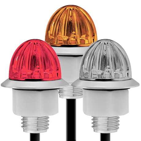 3/4 Inch Dual Function Mini Watermelon 4 LED Lights - HD Truck Source