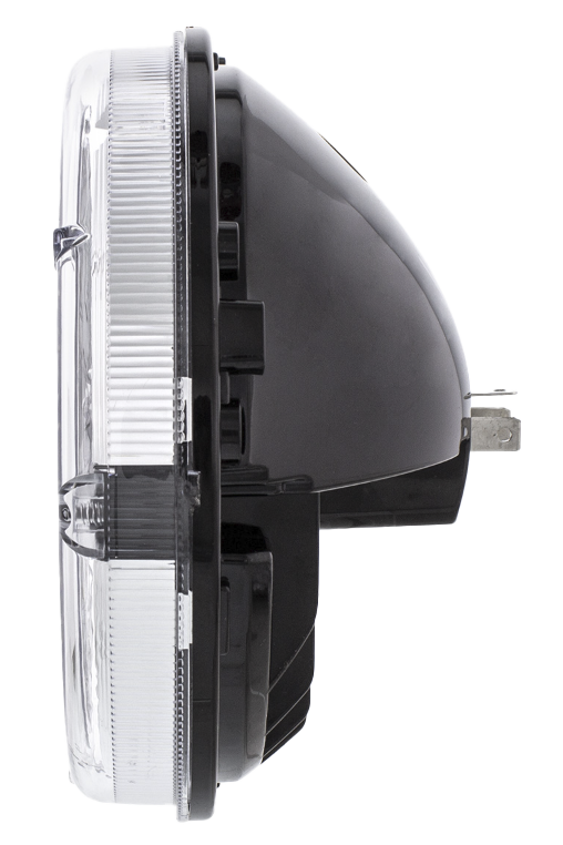 7" Heated LED Round Headlight With Polycarbonate Lens & Housing