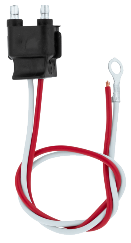 Pigtail - 2 Wire With 2 Prong Straight Plug - 12 Inch Lead