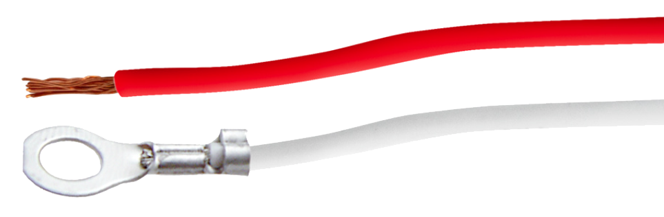 Pigtail - 2 Wire With 2 Prong Straight Plug - 12 Inch Lead