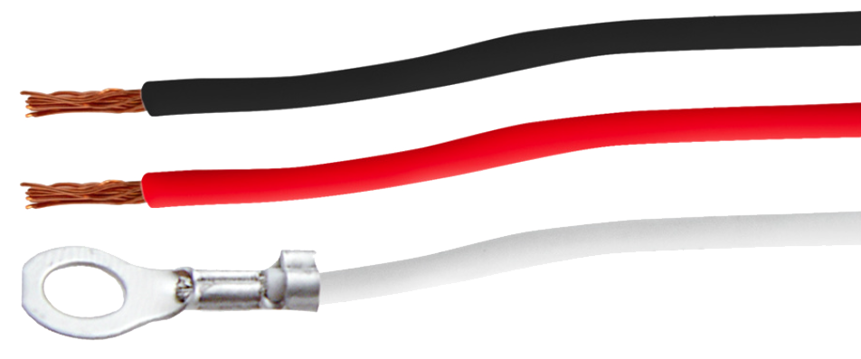 Pigtail - 3 Wire With 3 Prong Straight Plug - 12" Lead