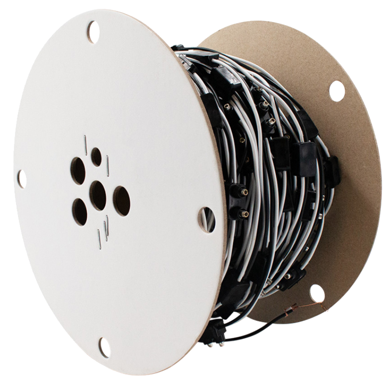 Wire Harness - 2-Prong Male Bullet Plugs 16G, 100' Total Length