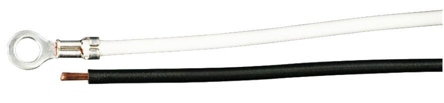 Pigtail - 2 Wire With 2 Prong Vertical Style Plug, 6 Inch Lead