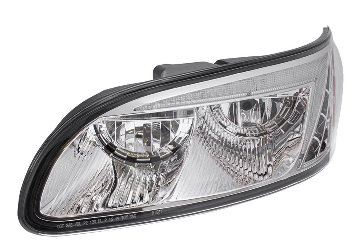 Peterbilt 386 (2006-2016) and 387 (2000-2011) - LED Headlight With Color Changing Position Light Bar