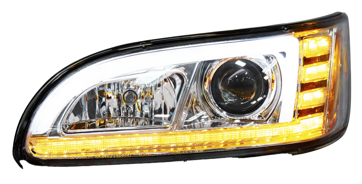Peterbilt 386 (2005-2015) - Projection Headlight With LED Sequential Turn & DRL