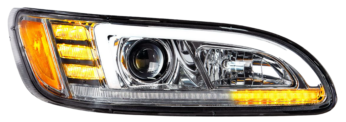 Peterbilt 386 (2005-2015) - Projection Headlight With LED Sequential Turn & DRL