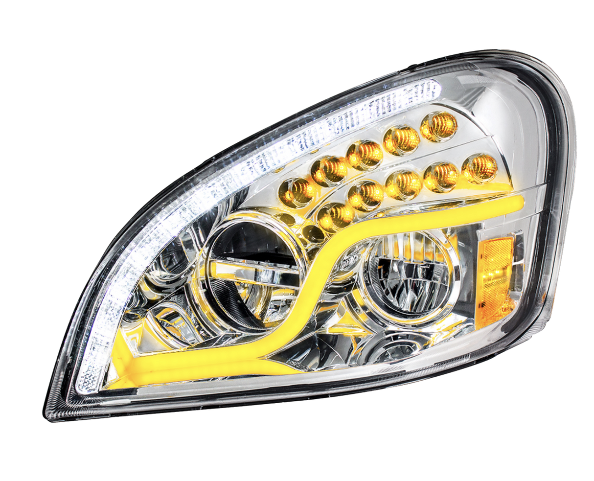 Freightliner Cascadia (2008-2017) - LED Headlight With DRL & LED Turn Signal